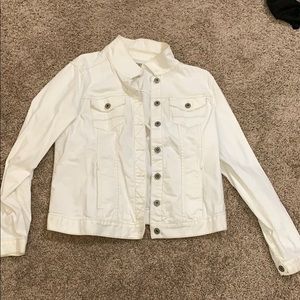 White jean jacket